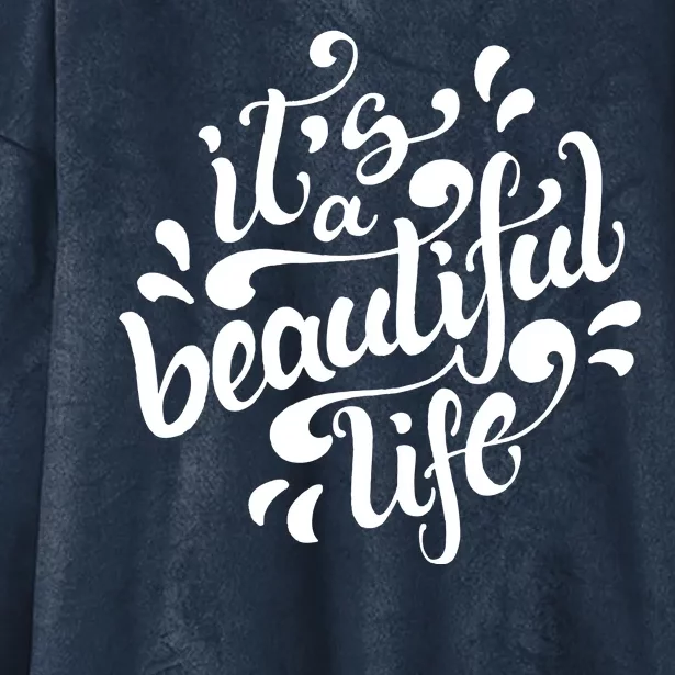 It's A Beautiful Life Hooded Wearable Blanket