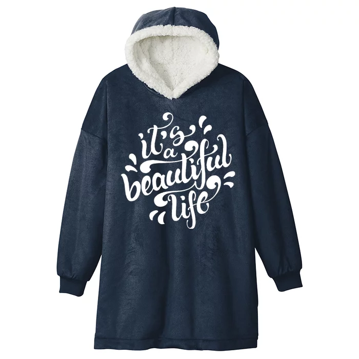 It's A Beautiful Life Hooded Wearable Blanket