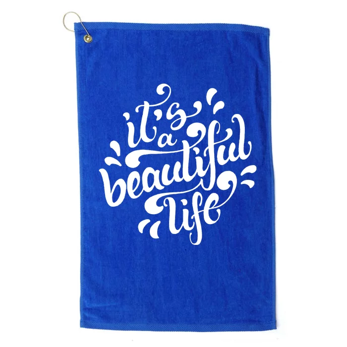 It's A Beautiful Life Platinum Collection Golf Towel