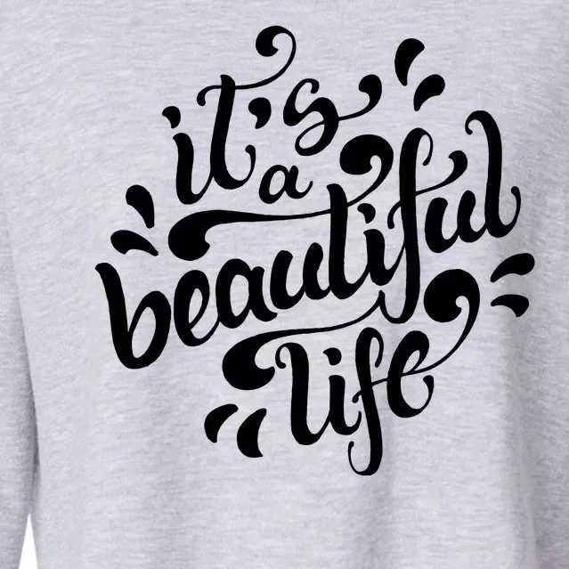 It's A Beautiful Life Cropped Pullover Crew