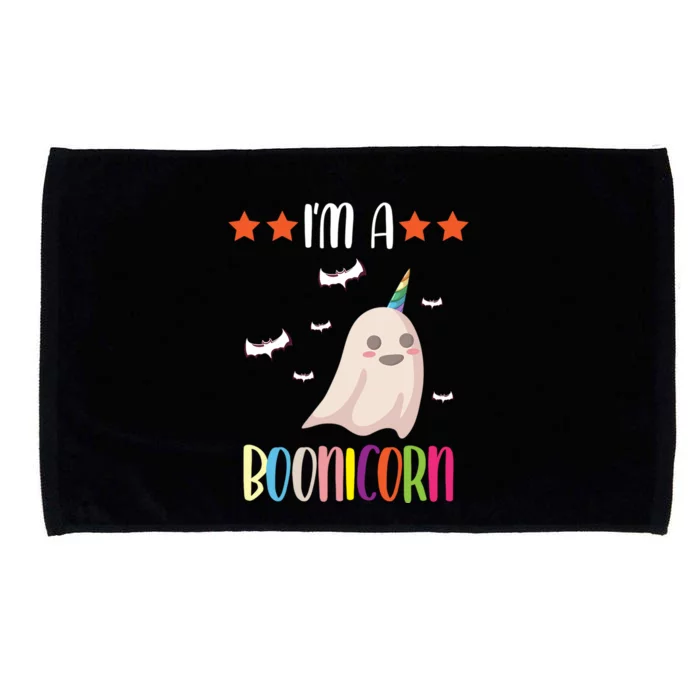 Im A Boonicorn Cute Halloween Unicorn Ghost Cute Gift Microfiber Hand Towel