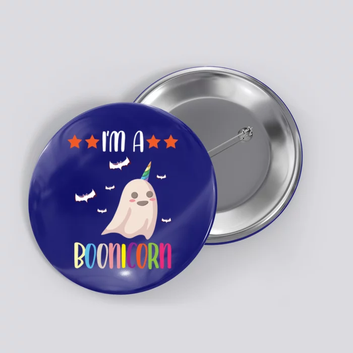 Im A Boonicorn Cute Halloween Unicorn Ghost Cute Gift Button