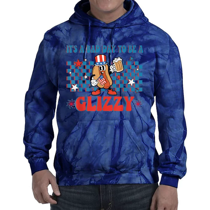 Its A Bad Day To Be A Hot Dog 4th Of July Tie Dye Hoodie