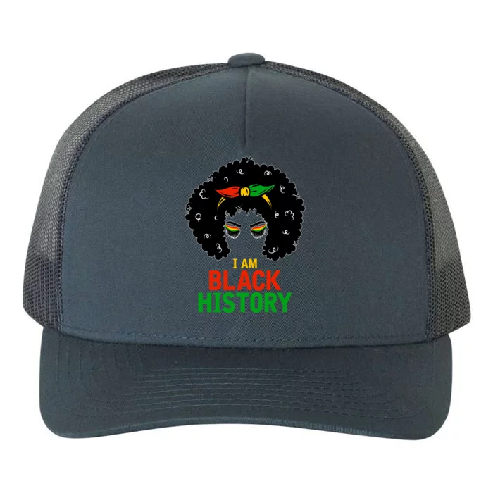 I Am Black History African American Female Pride Yupoong Adult 5-Panel Trucker Hat