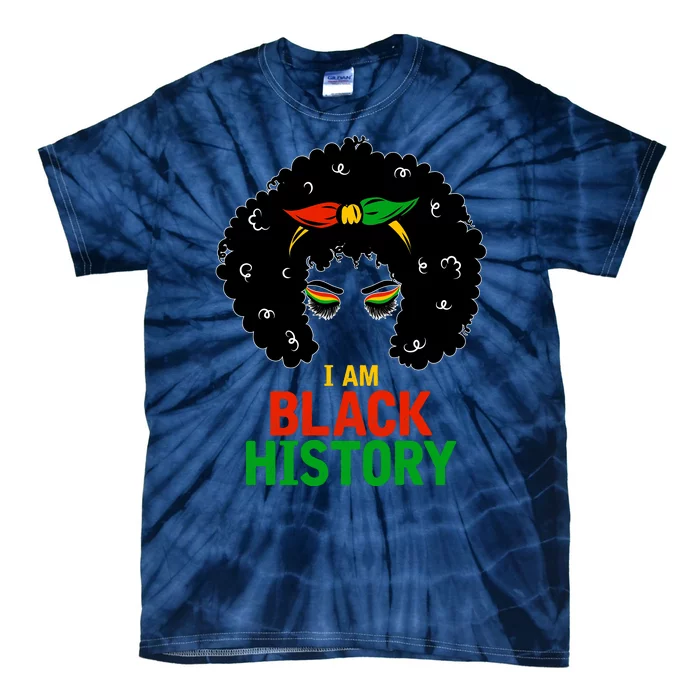 I Am Black History African American Female Pride Tie-Dye T-Shirt