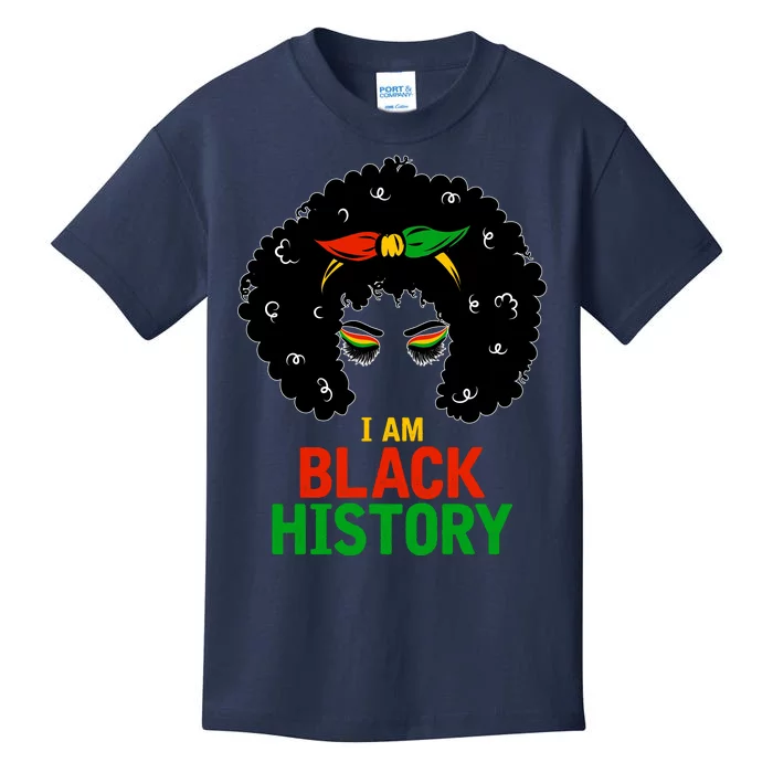 I Am Black History African American Female Pride Kids T-Shirt