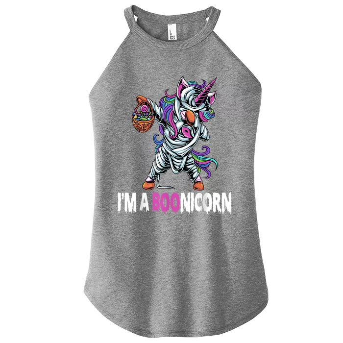 Im A Boonicorn Magical Rainbow Unicorn Halloween Design Cute Gift Women’s Perfect Tri Rocker Tank