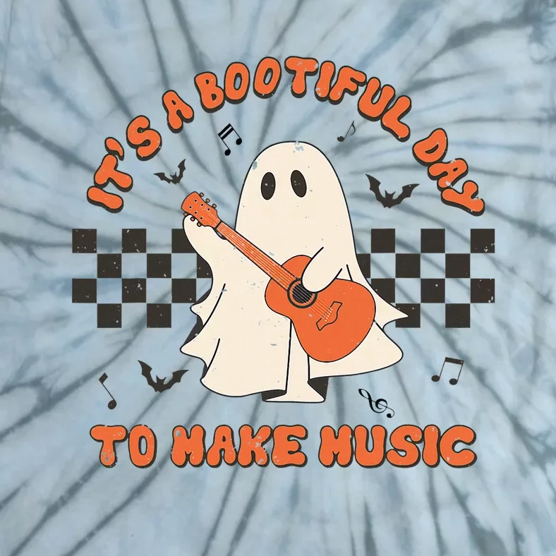 ItS A Bootiful Day To Make Music Halloween Music Teacher Tie-Dye T-Shirt