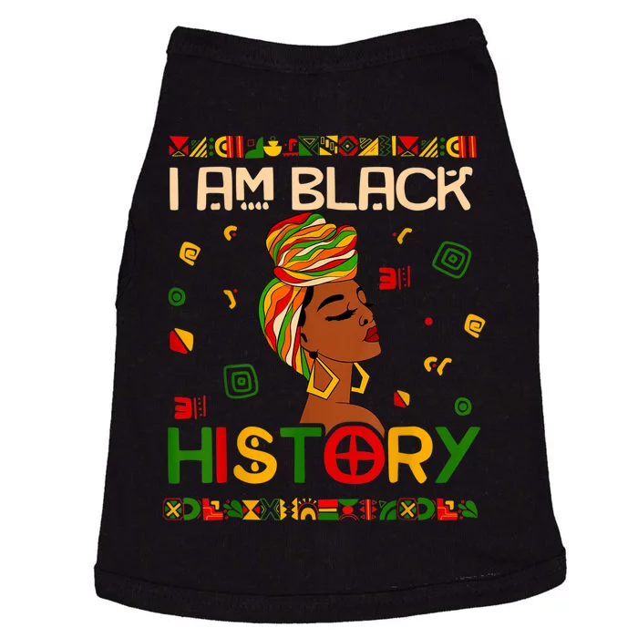 I Am Black History Month African American For Womens Doggie Tank