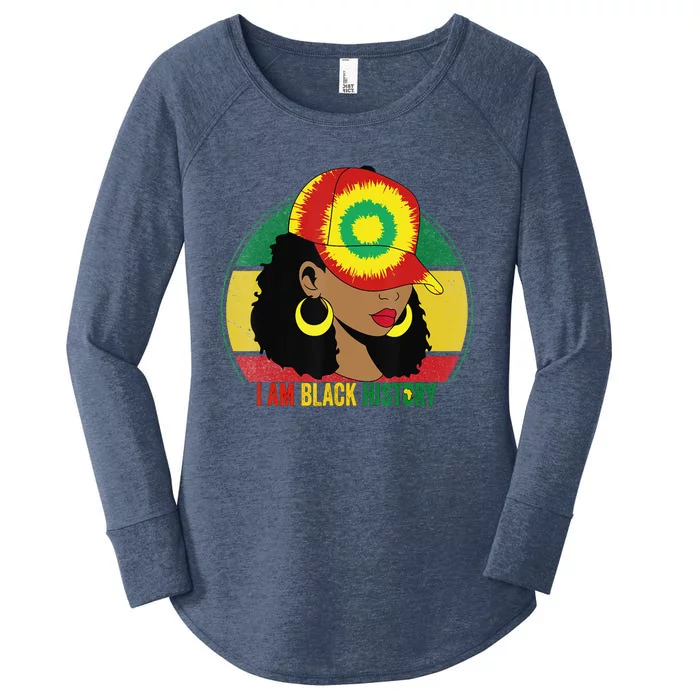 I Am Black History Black Queen Black History Month Women's Perfect Tri Tunic Long Sleeve Shirt