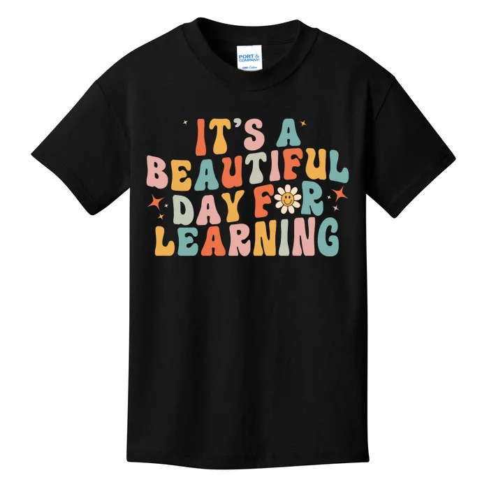 ItS A Beautiful Day For Learning Vintage Kids T-Shirt