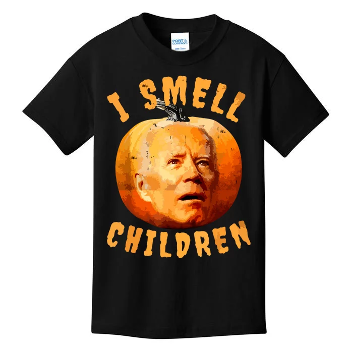 Ismellchildren Antijoe Biden Funny Witches Halloween Kids T-Shirt