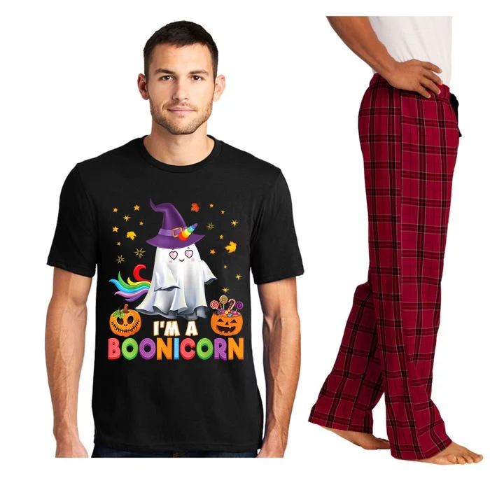 Im A Boonicorn Unicorn Ghost Halloween Witch Pumpkin Candy Gift Pajama Set