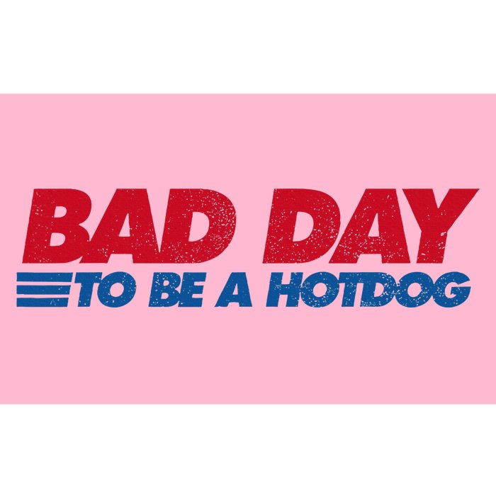 Its A Bad Day To Be A Hot Dog Funny Hot Dog Bumper Sticker