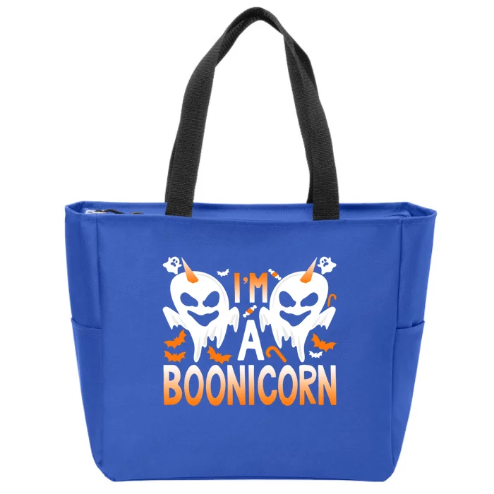 Im A Boonicorn Cute Halloween Great Gift Unicorn Ghost Gift Zip Tote Bag