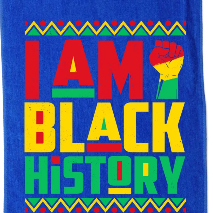 I Am Black History Month Independence Day Juneteenth Freedom Meaningful Gift Platinum Collection Golf Towel