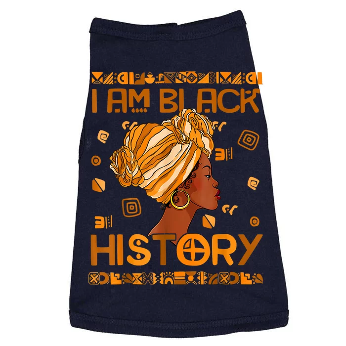 I Am Black History Month African American Doggie Tank