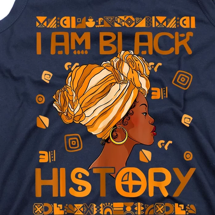 I Am Black History Month African American Tank Top