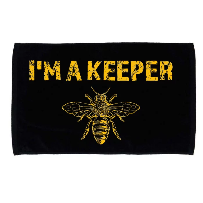 IM A Bee Keeper Honey Bee Apiarist Funny Beekeeping Microfiber Hand Towel