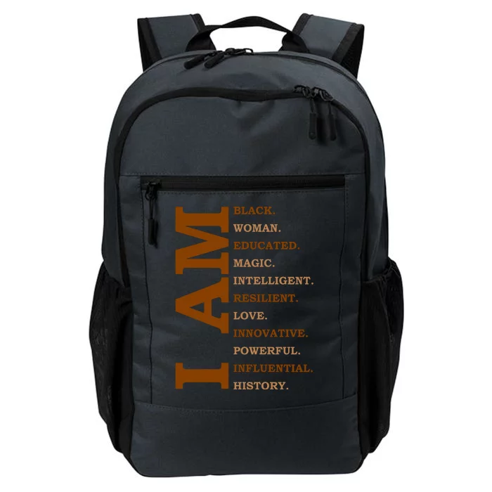 I Am Black Powerful Pride Quote Daily Commute Backpack