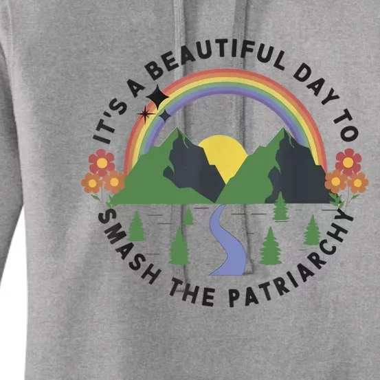 It's A Beautiful Day To Smash The Patriarchy Retro Feminism Women's Pullover Hoodie