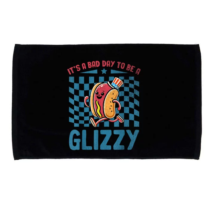 It’S A Bad Day To Be A Glizzy 4th Of July Microfiber Hand Towel