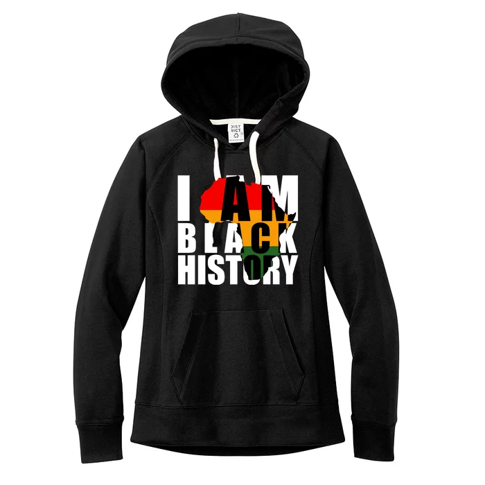 I Am Black History Month Pride Women's Fleece Hoodie