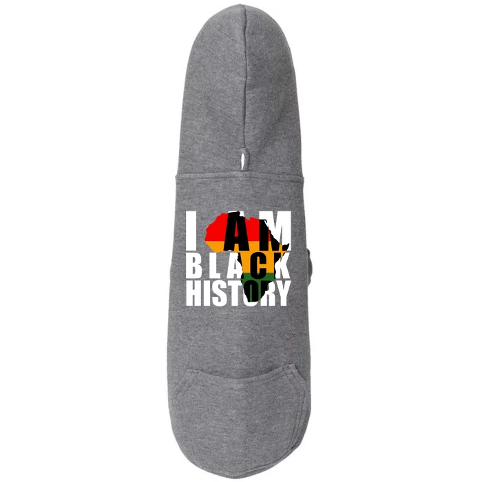 I Am Black History Month Pride Doggie 3-End Fleece Hoodie