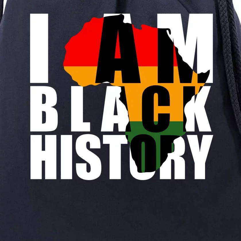 I Am Black History Month Pride Drawstring Bag