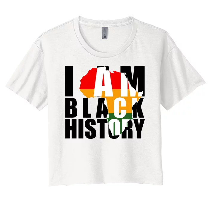 I Am Black History Month Pride Women's Crop Top Tee