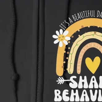 It's A Beautiful Day To Shape Behaviors Autism Awareness Full Zip Hoodie