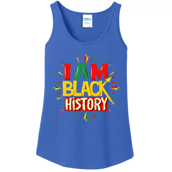 I Am Black History Month African American Ladies Essential Tank