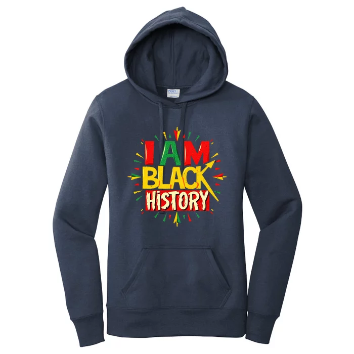 I Am Black History Month African American Women's Pullover Hoodie