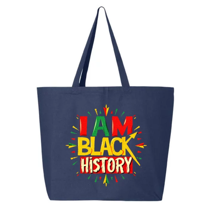 I Am Black History Month African American 25L Jumbo Tote