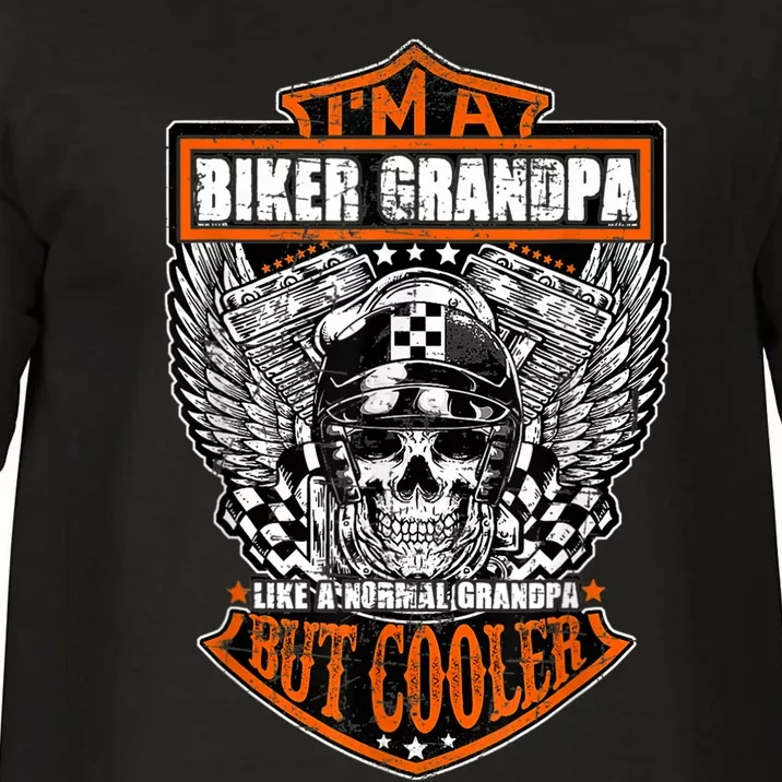 I'm A Biker Grandpa Like A Normal Grandpa But Cooler Gifts Gift Comfort Colors T-Shirt