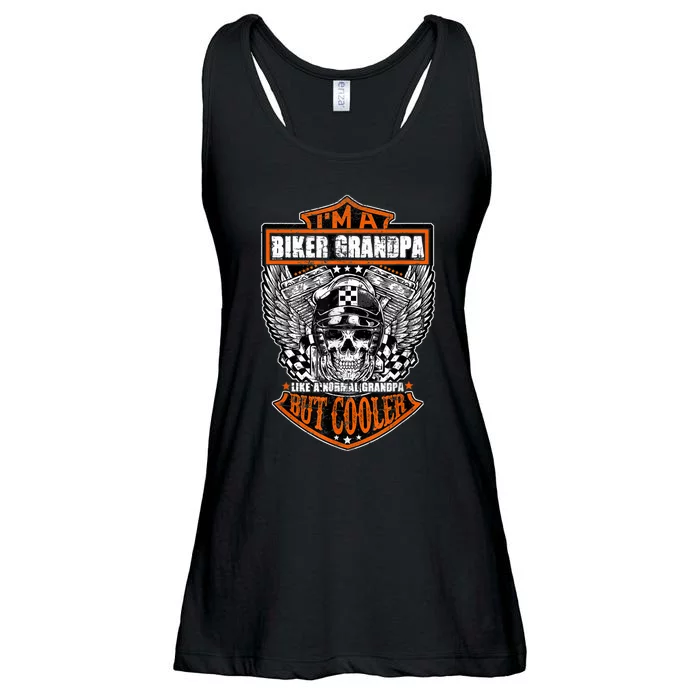 I'm A Biker Grandpa Like A Normal Grandpa But Cooler Gifts Gift Ladies Essential Flowy Tank