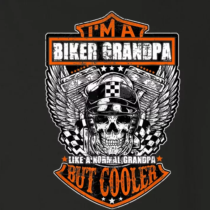 I'm A Biker Grandpa Like A Normal Grandpa But Cooler Gifts Gift Toddler Long Sleeve Shirt