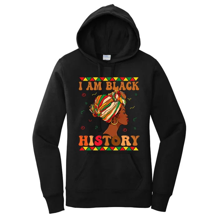 I Am Black History Month African American Women's Pullover Hoodie