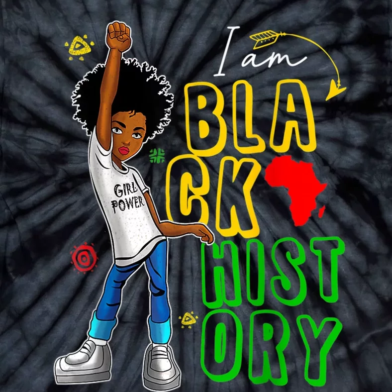 I Am Black History Month For Afro American Tie-Dye T-Shirt