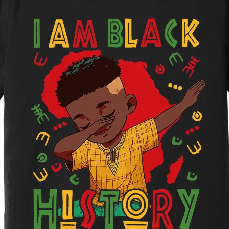 I Am Black History Boy Black History Month Premium T-Shirt