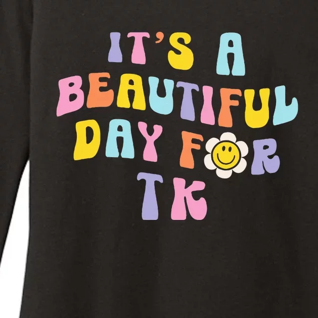 It’s a Beautiful Day for TK Learning Retro Teacher Students Womens CVC Long Sleeve Shirt