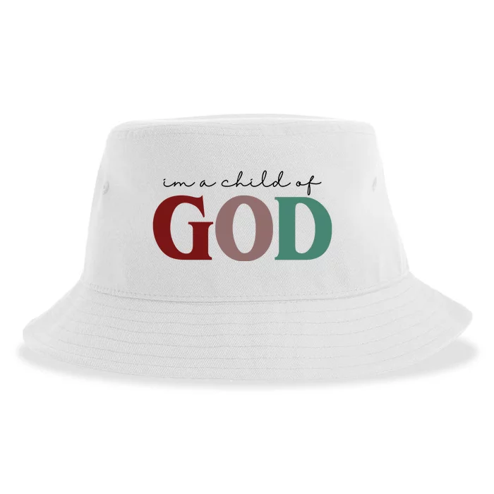 I'm A Child Of God Sustainable Bucket Hat