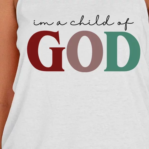 I'm A Child Of God Women's Knotted Racerback Tank