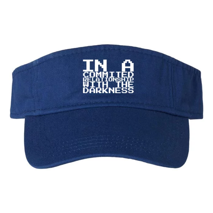 In A Commited Relationship With The Darkness Gift Valucap Bio-Washed Visor