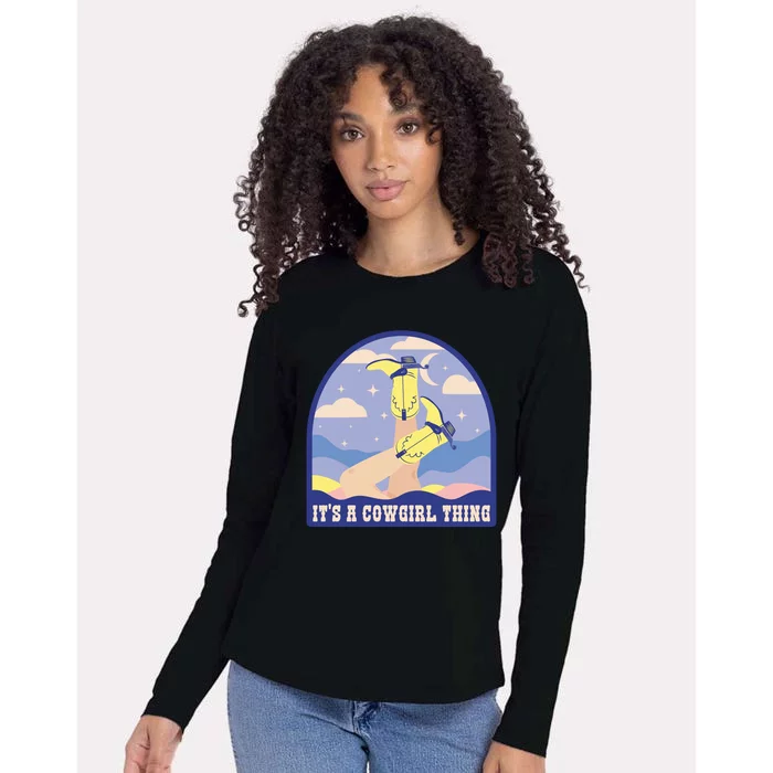 It's A Cowgirl Thing Cute Womens Cotton Relaxed Long Sleeve T-Shirt