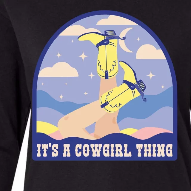 It's A Cowgirl Thing Cute Womens Cotton Relaxed Long Sleeve T-Shirt