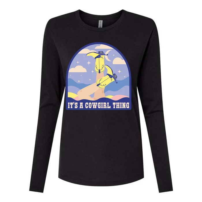 It's A Cowgirl Thing Cute Womens Cotton Relaxed Long Sleeve T-Shirt