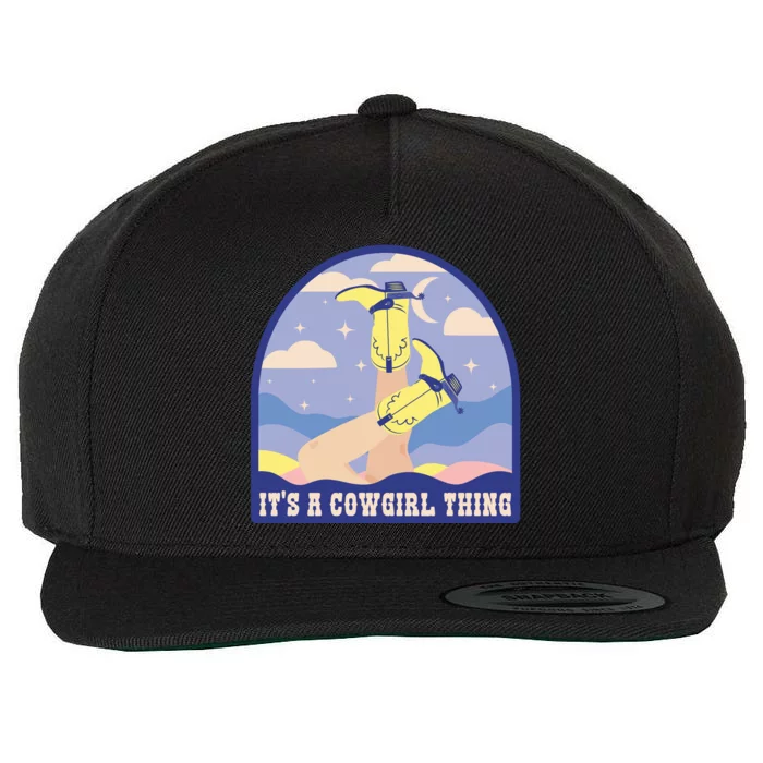 It's A Cowgirl Thing Cute Wool Snapback Cap