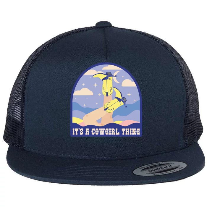 It's A Cowgirl Thing Cute Flat Bill Trucker Hat