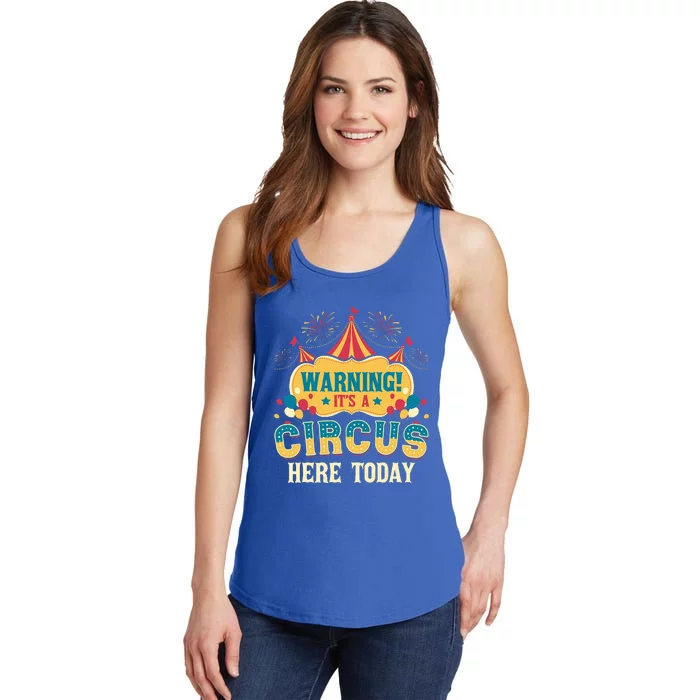 ItS A Circus Here Today Circus Birthday Ladies Essential Tank